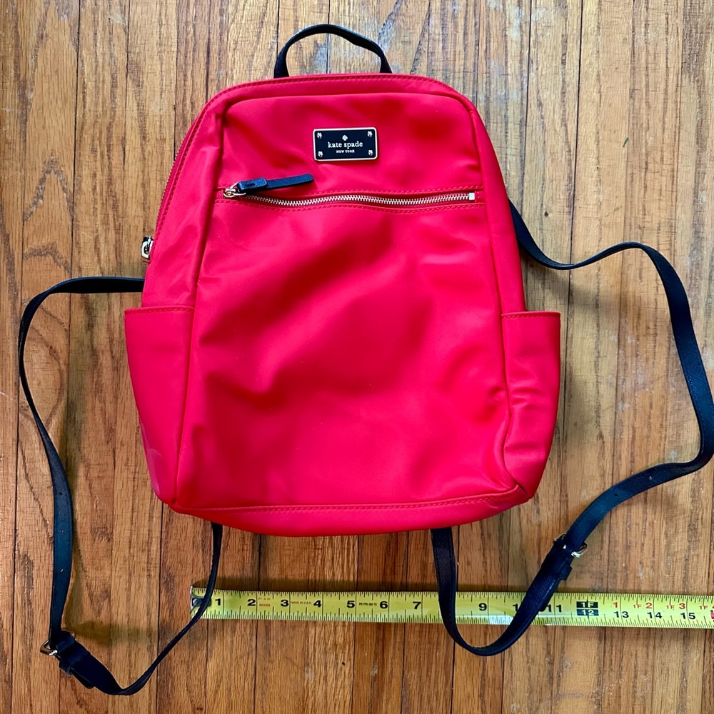 Kate Spade Red Backpack Small Handbag Purse